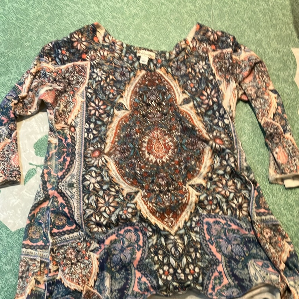 Women's Multicolor Paisley Top